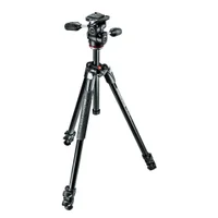 Tripé Manfrotto Mk290xta33w Com Cabeça De 3 Vias
