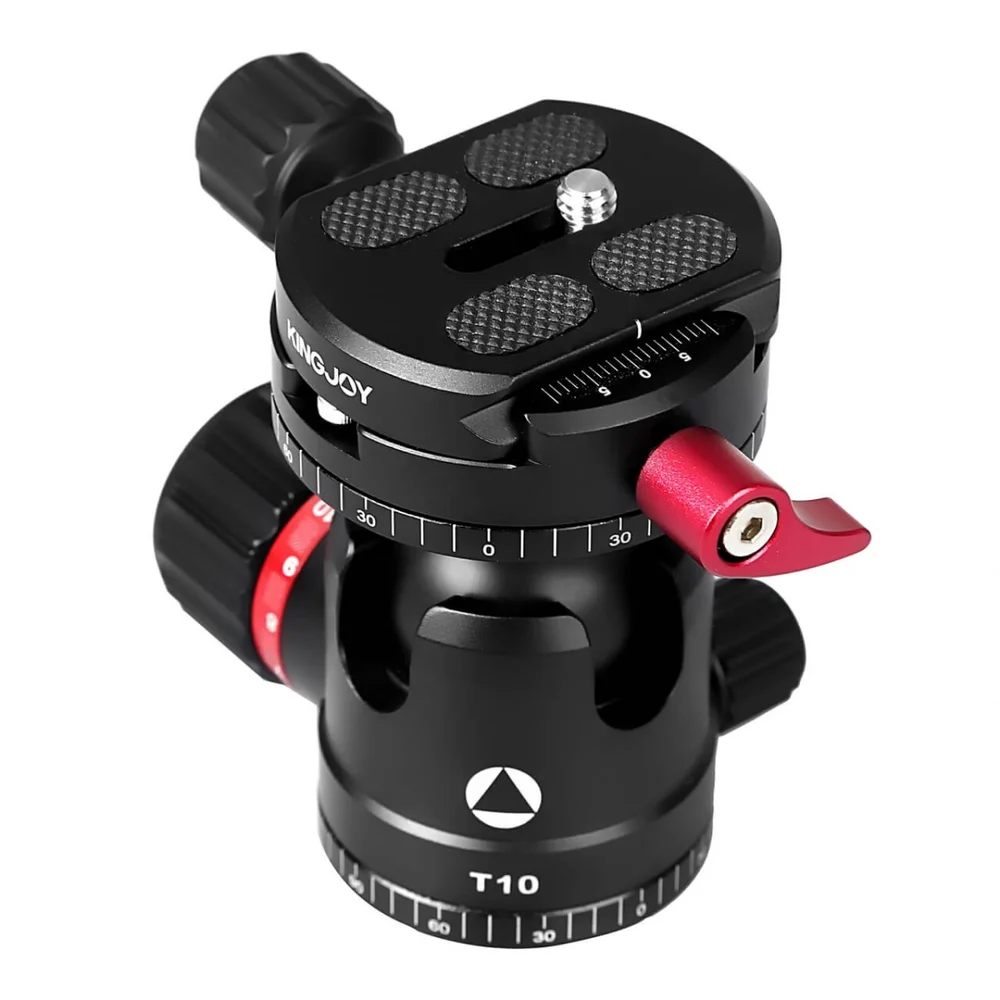 Imagem 4 de 5 do produto Cabeça Ball Head Perfil Baixo, Kingjoy T10, Liberação Rápida Panorâmica, Até 4KG