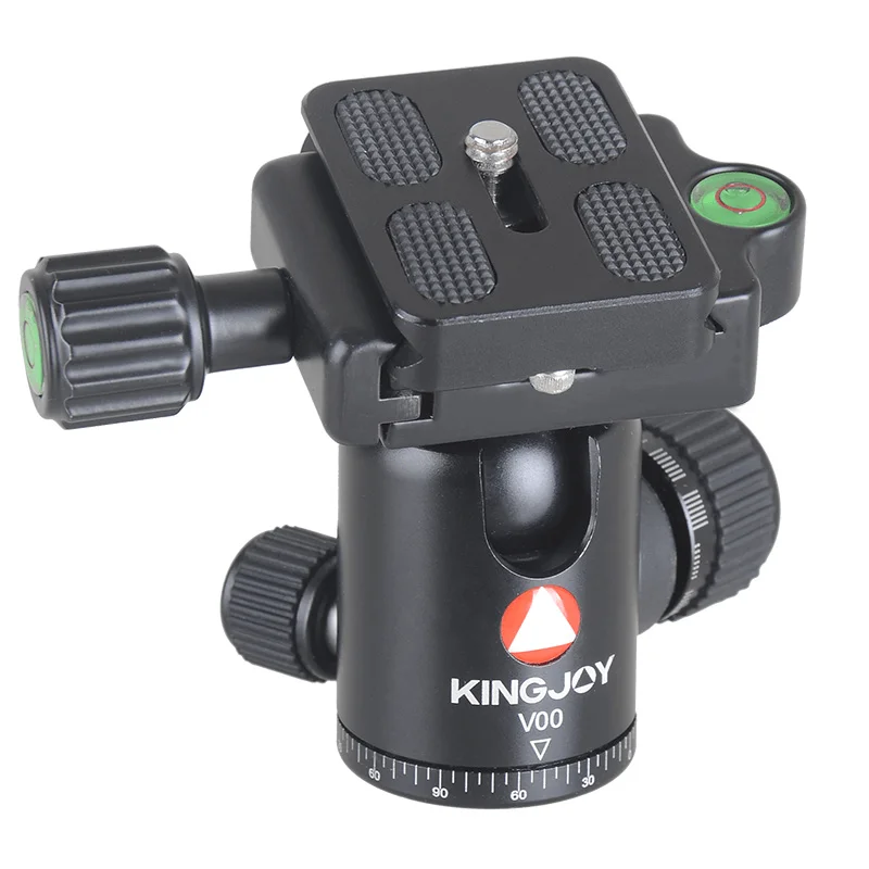 Tripé Fibra De Carbono Kingjoy C1229b-v00 Cabeça Esférica Ball Head Até 10kg (preto)