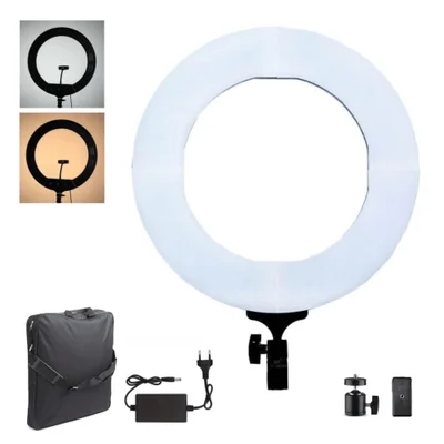 Iluminador LED Circular 12, Ring Light, 60W - fonte Bivolt