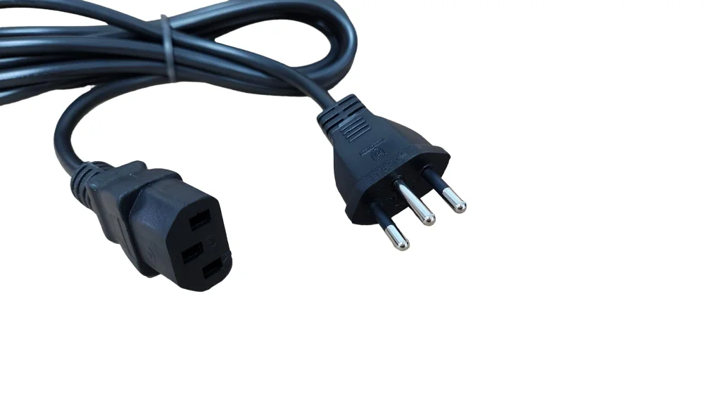 Imagem 5 de 5 do produto Cabo De Força, Tripolar Para Fonte 3x0.50mm, 250V 10A, 2M - PC 10