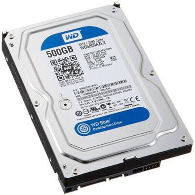 - Disco rígido desktop Western Digital 500 GB com interface Serial ATA III (SATA-III) que possibilita uma leitura e gravação mais rápidos, com taxa de