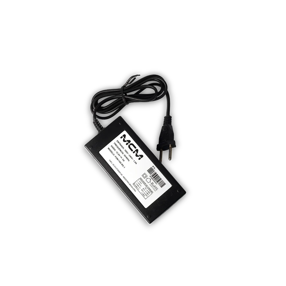 Imagem 2 de 4 do produto Fonte MCM Smart Meter Chaveada, 12.8VCC, CFTV, 5A, Com Tomada