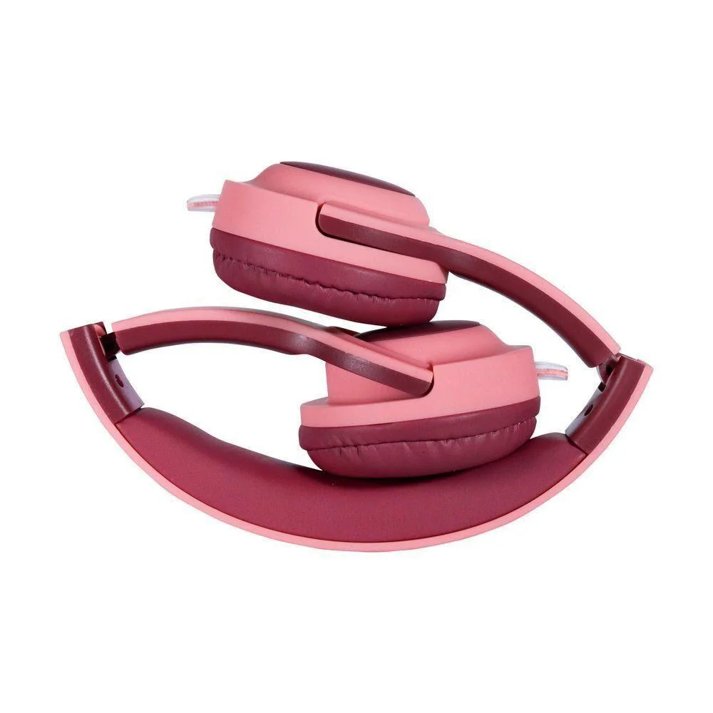 Imagem 2 de 4 do produto Headset Kids Oex Kids Hs317 Sugar Dobrável Rosa E Cereja