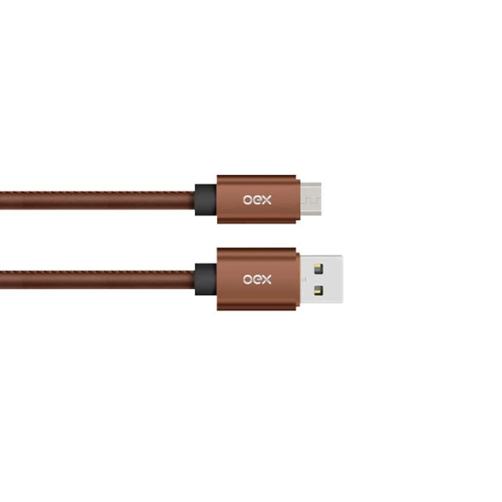 Imagem 2 de 3 do produto Cabo Carregador Oex Caffeteria Edition Cc-300 - Micro Usb
