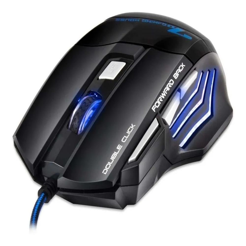 Mouse Gamer Óptico E-sports 7d Até 2400 Dpi Usb 7 Botões B-max X7 Gaming