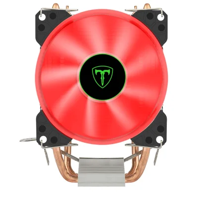 Cooler Para Processador T-Dagger, LED Vermelho, Intel e AMD, 90mm, 2 Heat Pipes, TDP 80W, 48CFM - T-GC9109 R