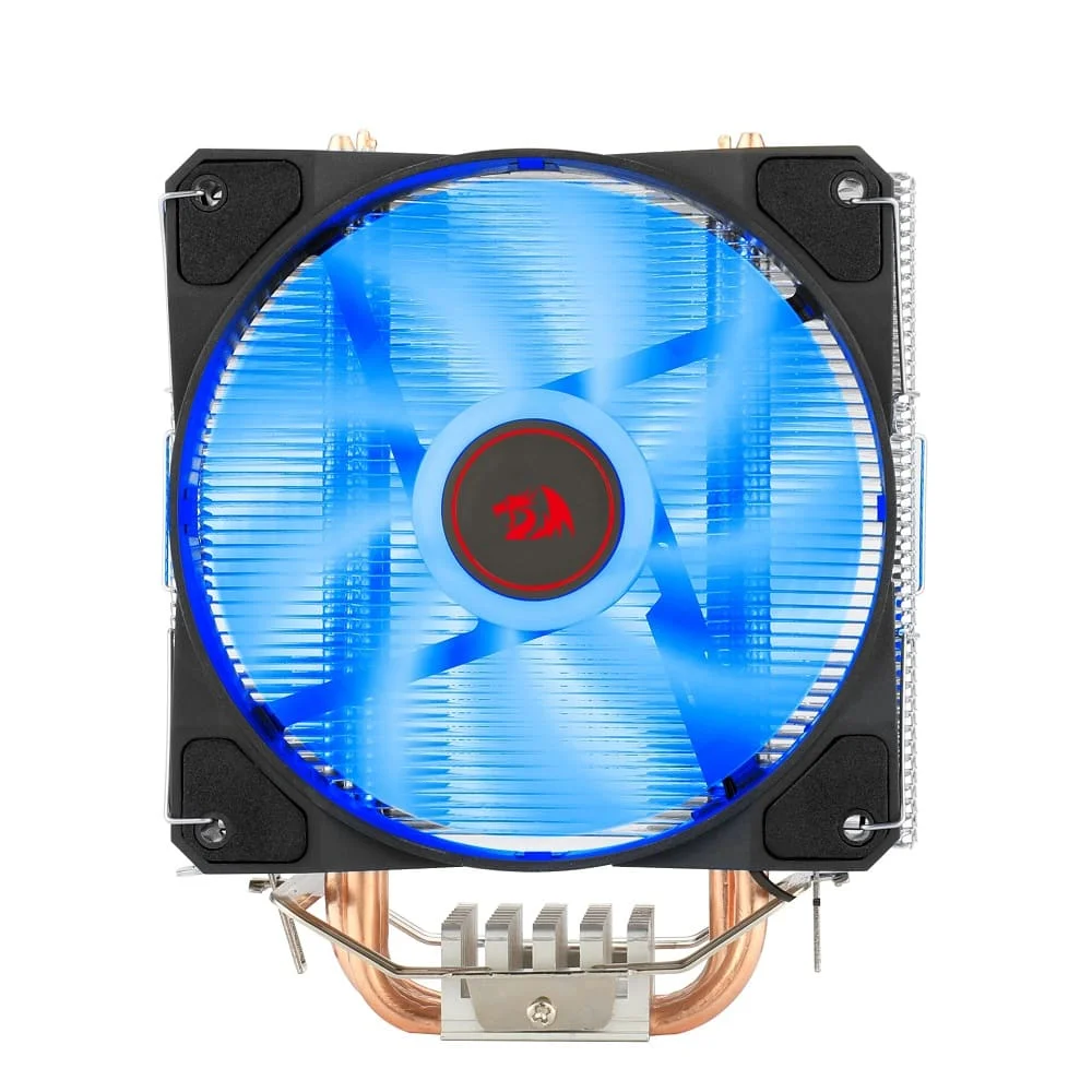 Imagem 4 de 5 do produto Cooler Para Processador Redragon TYR, LED Azul, Intel e AMD, 120mm, PWM, FAN, 4 Heat Pipes, TDP 130W - CC-9104B