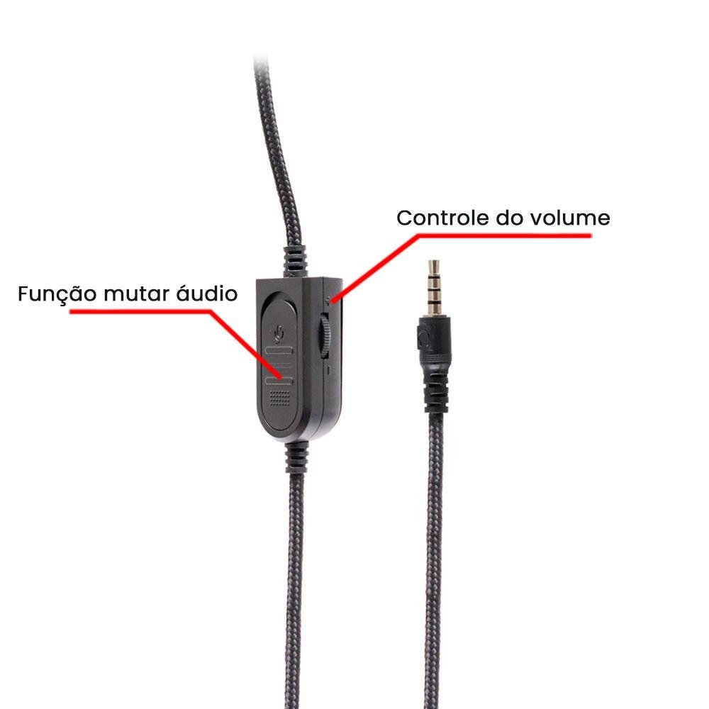 Headset Gamer Pro X36, Preto Para Pc, Mobile, Ou Console, Driver 40mm Headset Gamer Pro X36, Preto Para Pc, Mobile, Ou Console, Driver 40mm