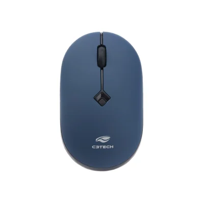 Mouse Sem Fio C3tech M-w60bl Usb 1600 Dpi Rc Nano - Preto/azul