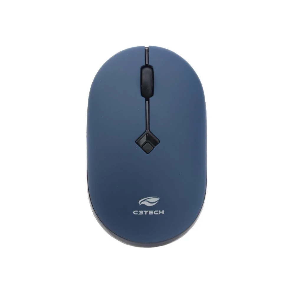 Imagem 4 de 5 do produto Mouse Sem Fio C3tech M-w60bl Usb 1600 Dpi Rc Nano - Preto/azul