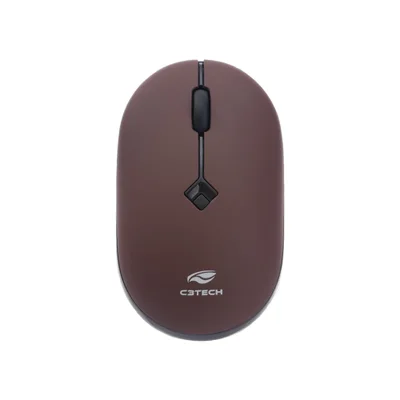 Mouse Sem Fio C3tech M-w60rd Usb 1600 Dpi Rc Nano - Preto/vermelho