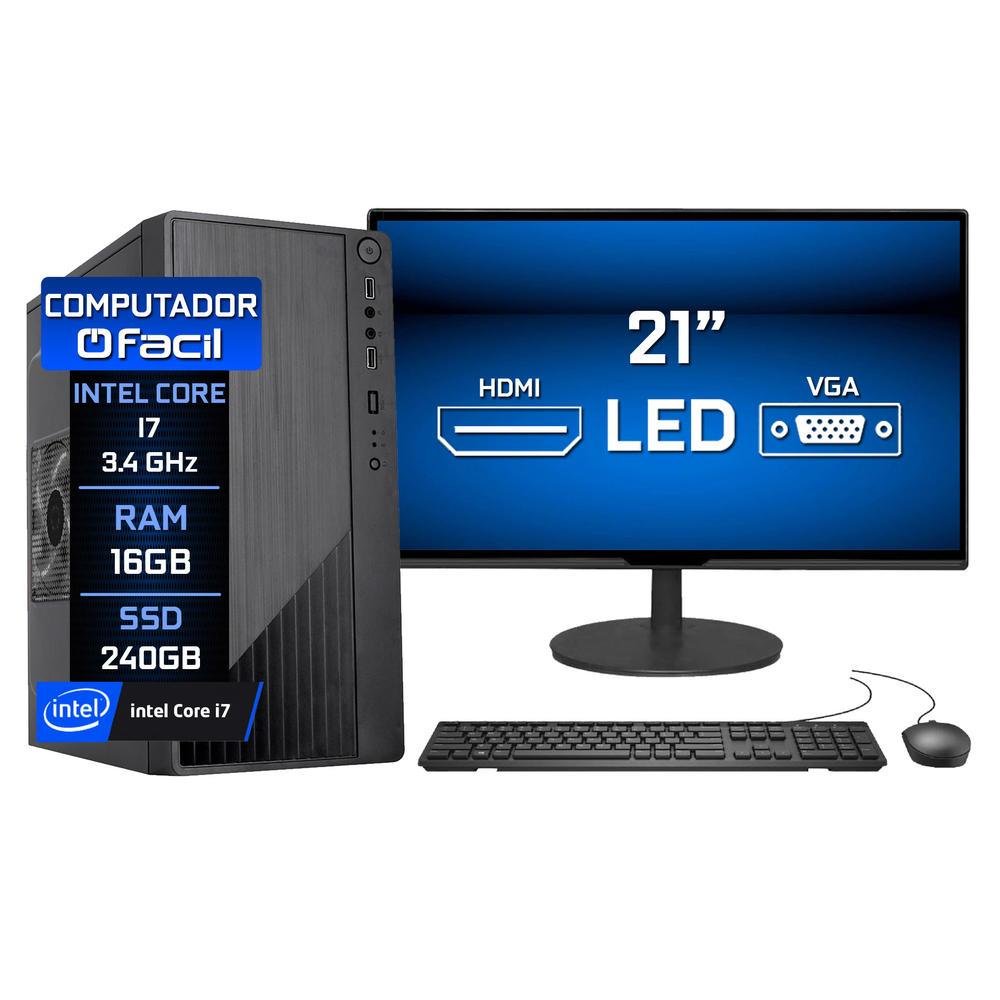 ✽Blu-ray✽CORE-I5✽HDD750G✽オフィス✿テンキ✧メモリ4G✧ Computador Completo Skill Pro Intel 11ª Geração Core i5