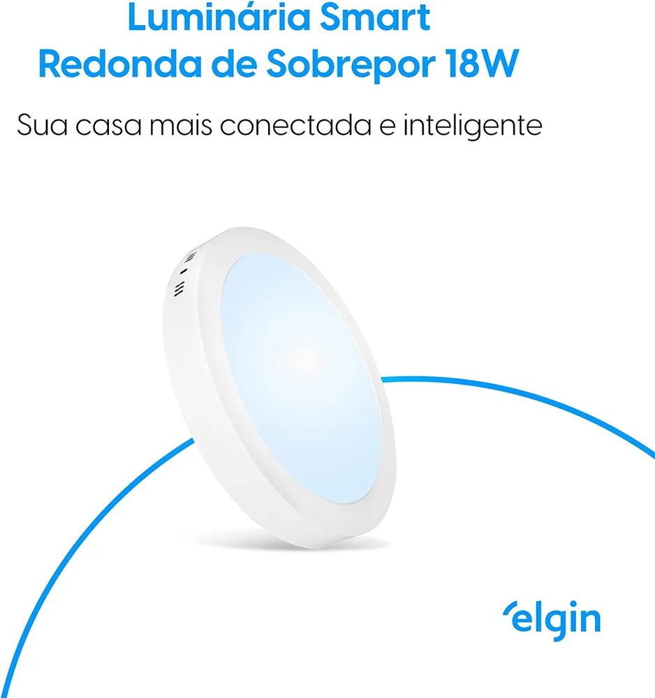 Imagem 2 de 5 do produto Luminaria Led Sobrep.18w 3000-6000k Redonda
