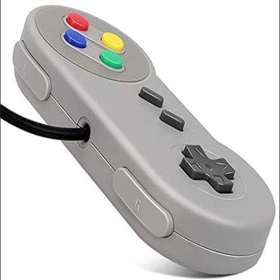 super nintendo 1 controle 1 jogo.