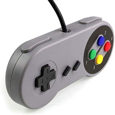 Controle Usb Super Nintendo Joystick Snes Emulador Pc Retro