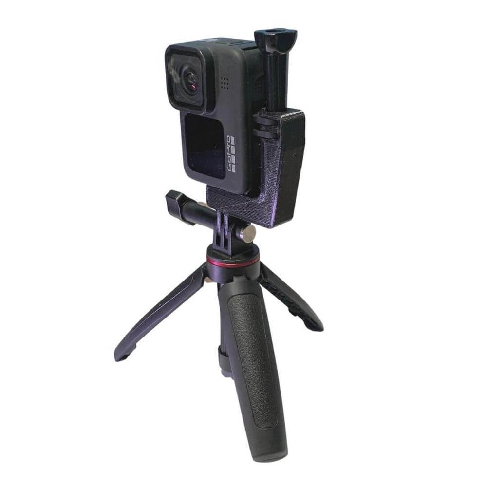 Imagem 4 de 5 do produto Suporte Vertical Para Gopro E Câmeras Similares, Em Impressão 3D - Preto