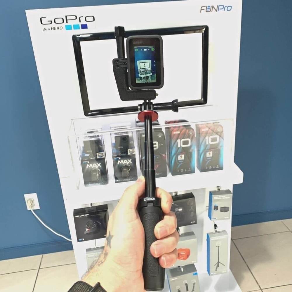 Imagem 5 de 5 do produto Suporte Vertical Para Gopro E Câmeras Similares, Em Impressão 3D - Preto