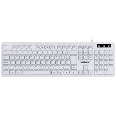 Teclado Chocolate Branco Slim Multimidia 1.8 Metros Usb