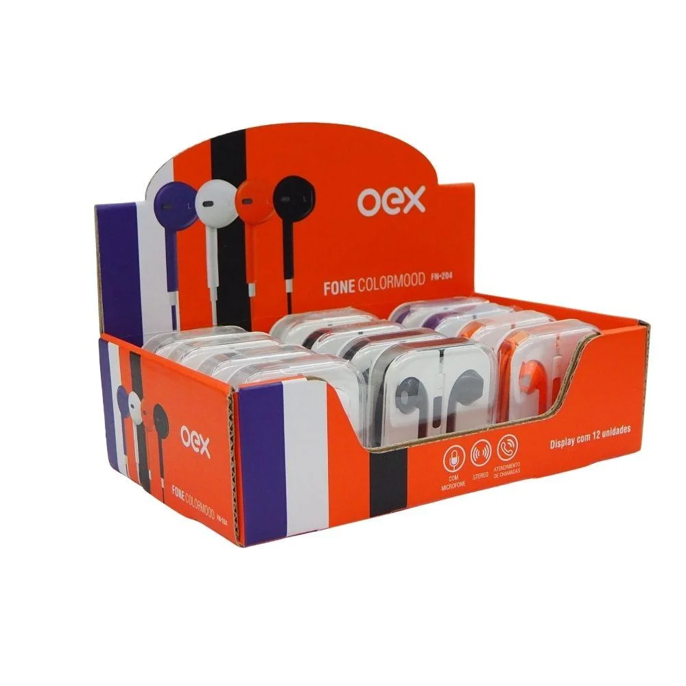 Imagem 2 de 3 do produto Fone De Ouvido Display Colormood Oex Fn-204