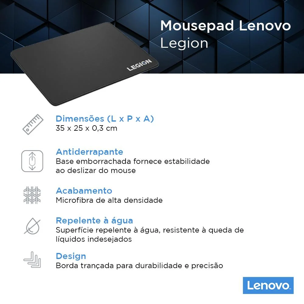Imagem 4 de 4 do produto Mouse Pad Gamer Lenovo Legion Gxy0k07130