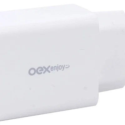 Carregador De Tomada Oex Turbo Usb Cg202 18w Branco - Oex