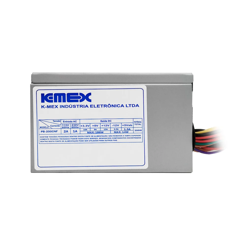 Imagem 4 de 5 do produto Fonte K-Mex Mini, 200W, Conector De Energia Em L - PB-200CNF