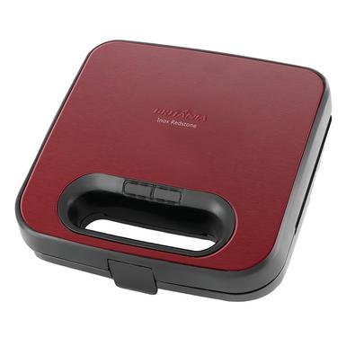 Sanduicheira Grill Elétrica Inox Britânia Red Stone Bgr09iv Vermelha 127v