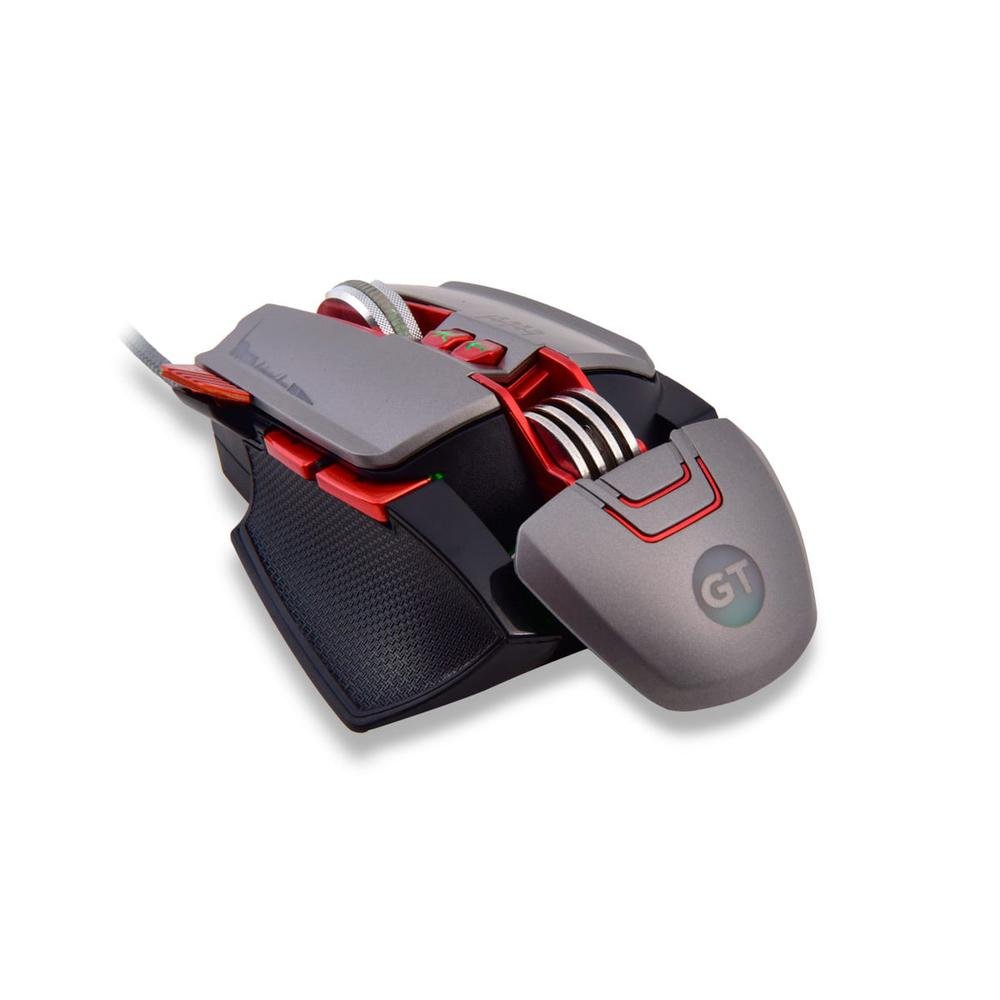 Mouse Gamer 3200 DPI, Accurate Cinza Goldentec KaBuM!