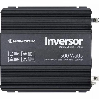 Inversor De Onda Hayonik Pw11-3, Modificada, 1500w, 12vdcom, 127v