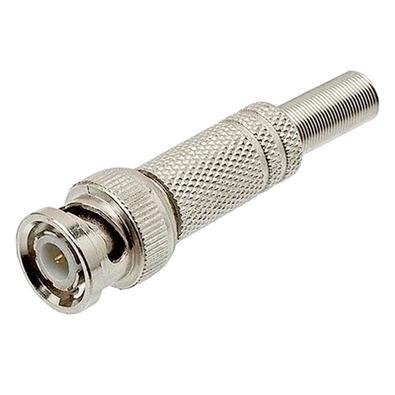 Conector BNC Macho, Com Mola E Parafuso Sv10