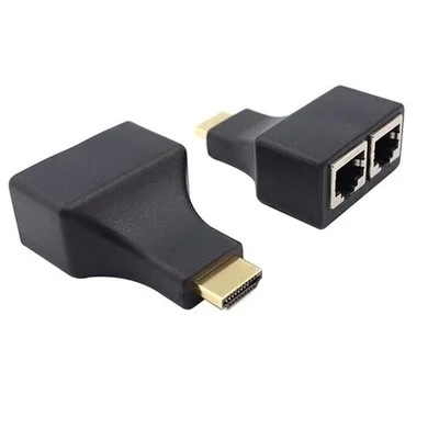 Adaptadores De Rede Md9 Extensor Hdmi 3d 30mt Via Cabo De Rede Utp Rj45 Cat5e/6 - Rj45 - 7872