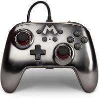 Jogue seus jogos favoritos do Nintendo Switch * com estilo usando este controlador PowerA Enhanced Wired oficialmente licenciado com Mario Silver. Pro