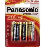 Pilha Panasonic Alcalina AA 1.5v 4 Unidades Menor preço em Pilha Panasonic Alcalina AA 1.5v 4 Unidades