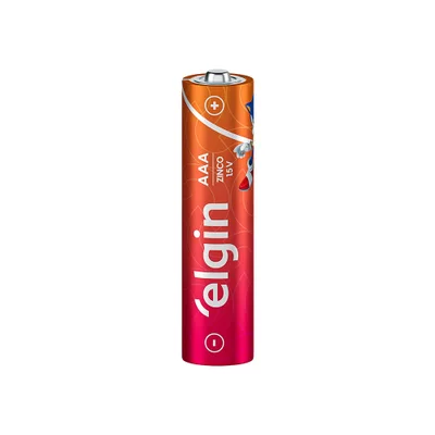 Pilha Zinco AAA Elgin, 4 Unidades