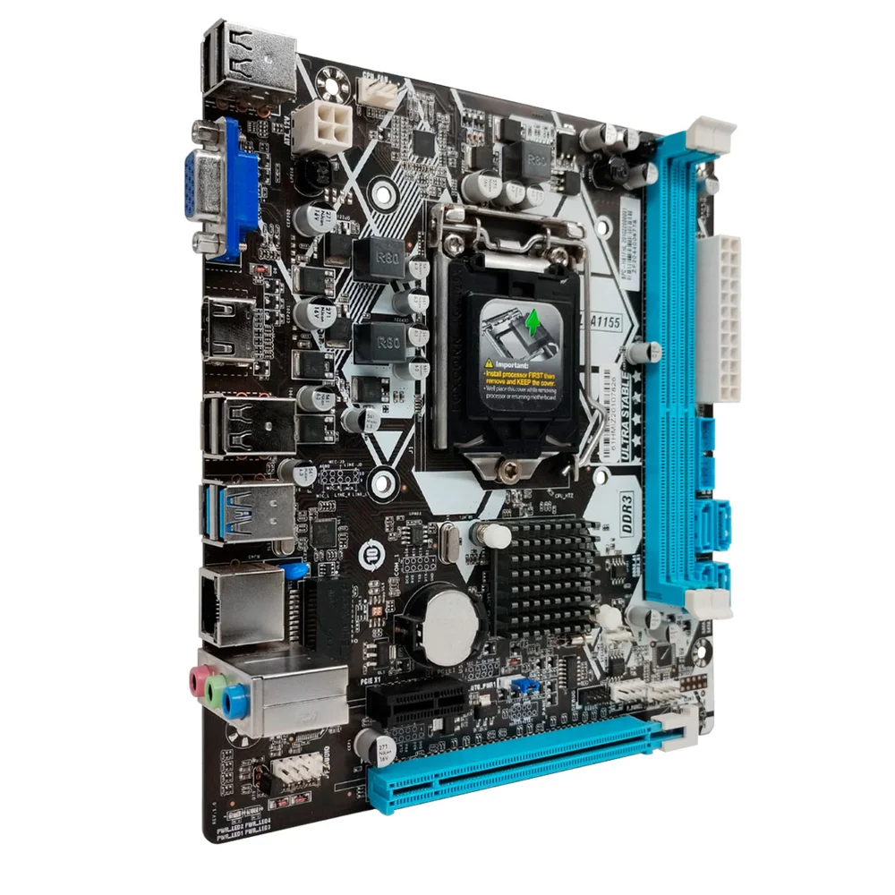 Placa-Mãe Brazil PC Mesk, Intel LGA 1155, OEM - BPC-H61M-T Placa-Mãe Brazil PC Mesk, Intel LGA 1155, OEM - BPC-H61M-T