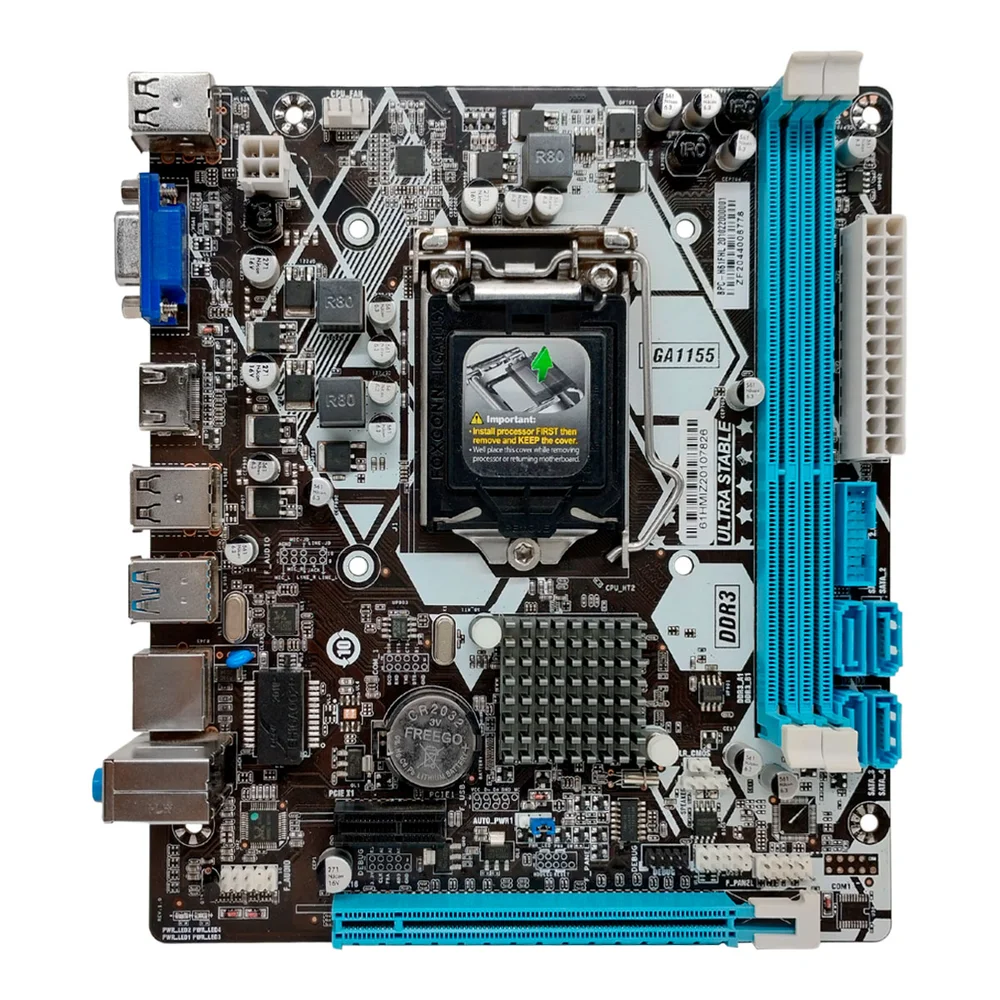 Placa-Mãe Brazil PC Mesk, Intel LGA 1155, OEM - BPC-H61M-T Placa-Mãe Brazil PC Mesk, Intel LGA 1155, OEM - BPC-H61M-T