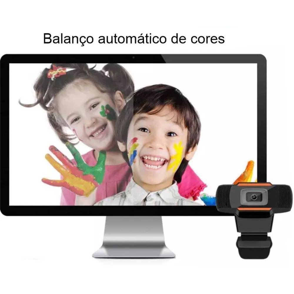Imagem 3 de 3 do produto Webcam Home Office 720P, C/ Microfone, Meet  Zoom Teans - Nfe