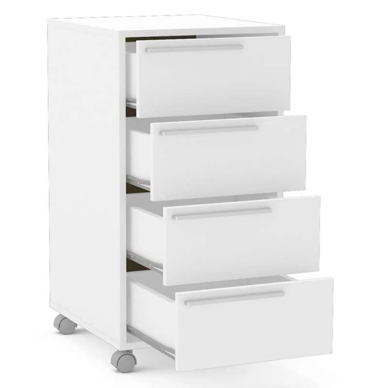 Imagem 4 de 5 do produto Gaveteiro Maia 4 Gavetas - Politorno - Branco