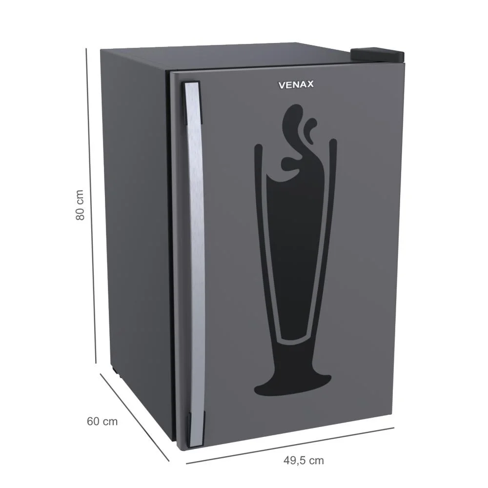 Cervejeira, Black, Grafite, 100 - 127 V