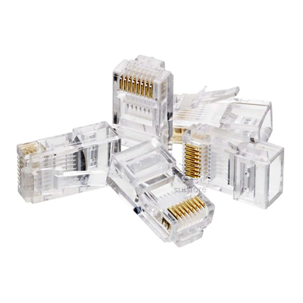 Imagem 2 de 4 do produto Plug RJ45 CAT5E, Pacote Com 100, 5+, Box - 062-0045