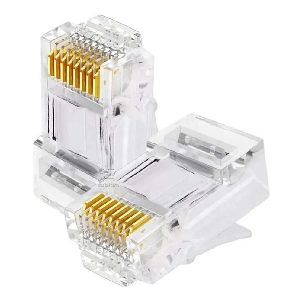 Imagem 4 de 4 do produto Plug RJ45 CAT5E, Pacote Com 100, 5+, Box - 062-0045