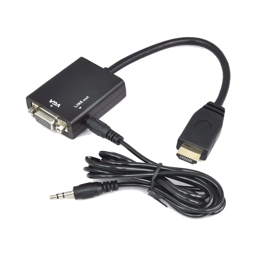 Imagem 2 de 5 do produto Adaptador Conversor HDMI Para VGA, LEY-77, Lehmox, Box