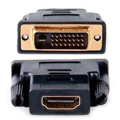 Adaptador Hdmi, Fêmea P/ Dvi 24-1, Macho - Preto