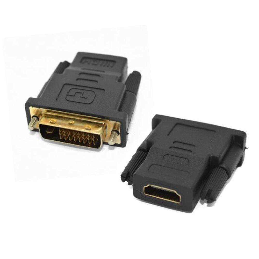 Imagem 2 de 3 do produto Adaptador Hdmi, Fêmea P/ Dvi 24-1, Macho - Preto