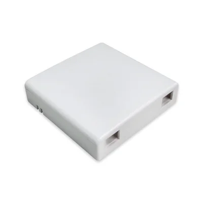 Caixa Roseta Ftth Para 2 Acopladores Sc Branca Wt-3064a