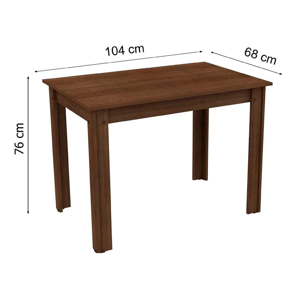 Imagem 2 de 5 do produto Mesa Madesa Retangular Para Escritório Com Tampo De Madeira 5258b