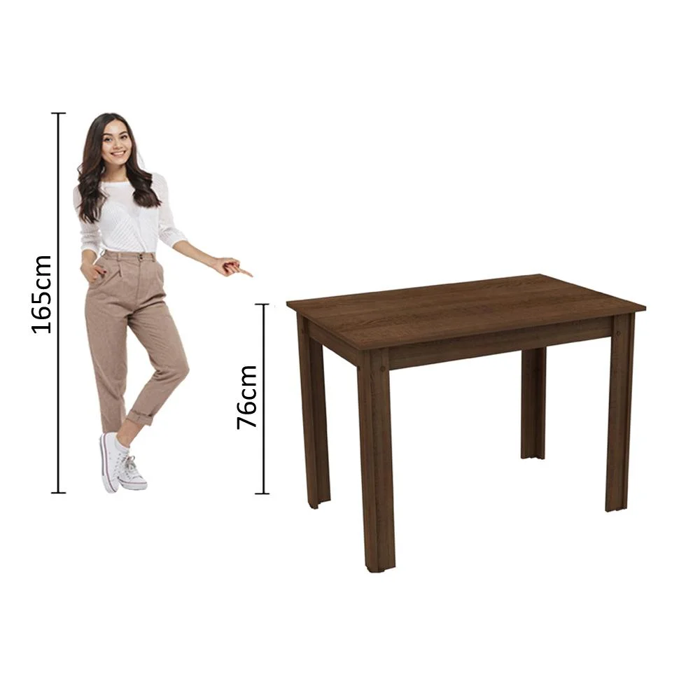 Imagem 5 de 5 do produto Mesa Madesa Retangular Para Escritório Com Tampo De Madeira 5258b
