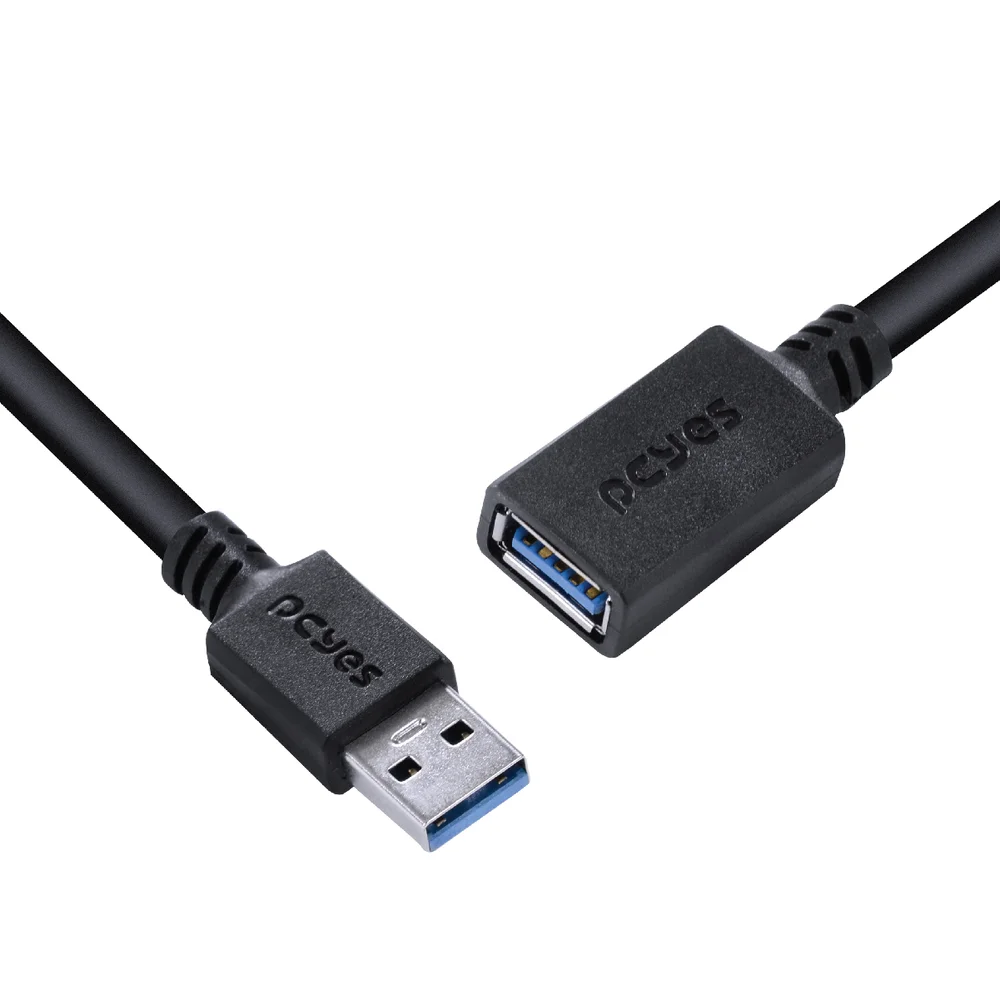 Imagem 4 de 5 do produto Cabo Extensor USB A 3.0 Para USB A 3.0, PCYES 28awg, Puro Cobre, 1Mt - Puamf3-1