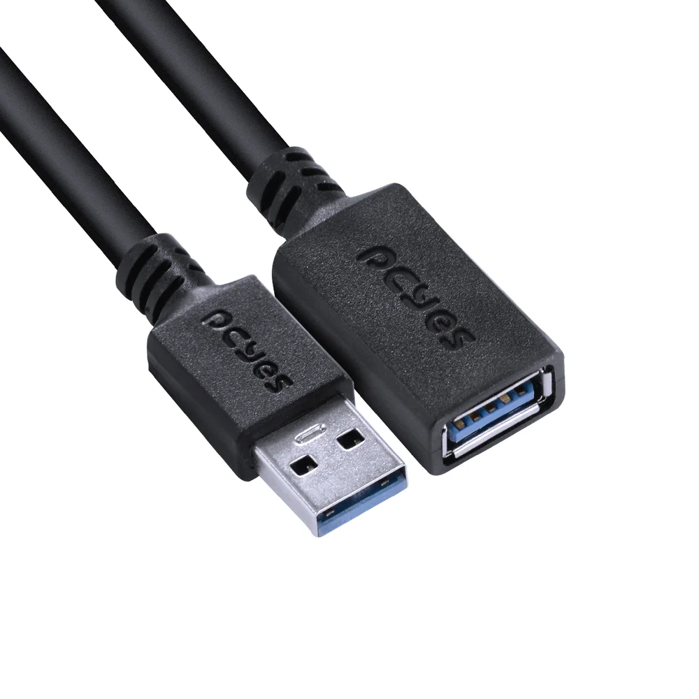 Imagem 5 de 5 do produto Cabo Extensor USB A 3.0 Para USB A 3.0, PCYES 28awg, Puro Cobre, 1Mt - Puamf3-1